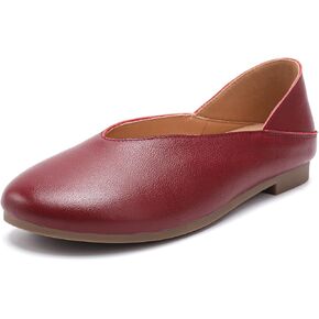 حذاء نسائي كلاسيكي مريح من الجلد من Penny Loafers كاجوال سهل الارتداء خفيف الوزن للمشي in Kuwait