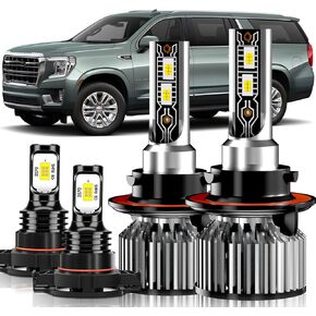 Upgraded Light Bulbs Kit Compatible For 2005-2020 Ford F250 F350 F450 F550 Super Duty, 600% Brightness 6500K White Plug-and-Play Super Bright Lights Bulbs - 6Pack in Kuwait
