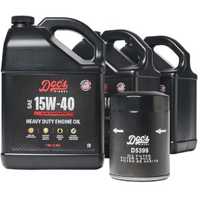 طقم تغيير الزيت الاصطناعي الكامل من Doc's Diesel 15W-40 D5399+DOCS15W40-3 | متوافق مع شيفروليه/جي إم سي 6.6L دوراماكس 2500HD، 3500HD 2001-2019 in Kuwait