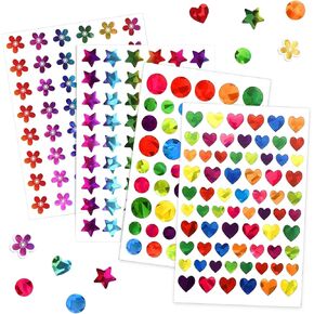 مجموعة ملصقات مكافآت للأطفال مكونة من 1848 قطعة - نجوم، وأزهار، وقلوب ونقاط، وملصقات ثلاثية الأبعاد لامعة صغيرة لمخطط مكافآت السلوك، ومستلزمات معلم الطلاب في الفصول المدرسية وديكور DIY in Kuwait