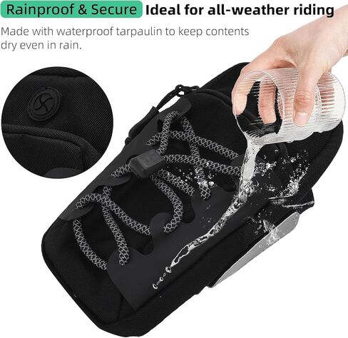 Motorcycle Electric Dirt Bike Bag Compatible with Sur Ron Light Bee X/S,Segway X160/X260,IN 10 Ebike, Tuttio Soleil 01, Motorcycle Front Frame Bag, Ebike Accessories, Fit for ID Phone Key, Black in Saudi Arabia