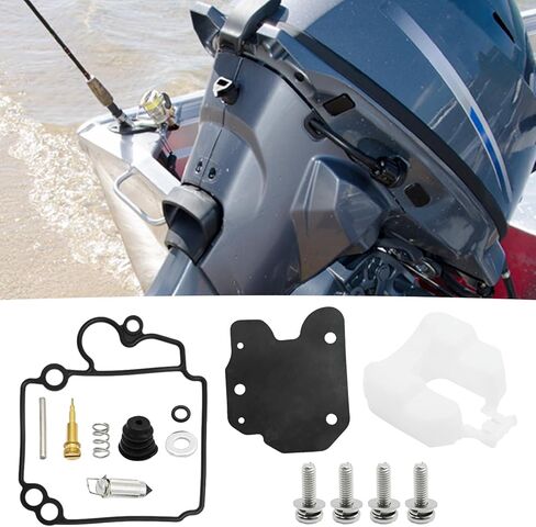 Anxingo 6BL-W0093-00 Carburetor Rebuild Kit, Replacement for Yamaha 4 Stroke 25HP Outboard Motors F25 T25 F25D F25L F25S T25LA F25SEA F25LA F25SEHA in Saudi Arabia