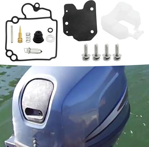 Anxingo 6BL-W0093-00 Carburetor Rebuild Kit, Replacement for Yamaha 4 Stroke 25HP Outboard Motors F25 T25 F25D F25L F25S T25LA F25SEA F25LA F25SEHA in Saudi Arabia