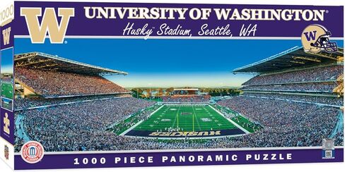 MasterPieces - 1000 Piece Jigsaw Puzzle, NCAA Texas Tech Red Raiders, Panoramic Football Stadium View, Fun for Adults and Family, 13"x39 in Saudi Arabia