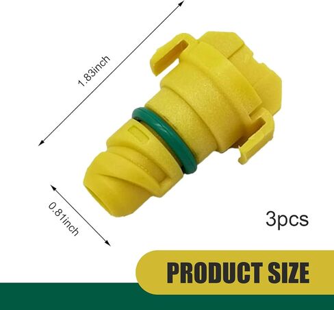 3 PCS Car Oil Drain Plugs, Leak-proof Oil Pan Drain Screw with Sealing Rubber Ring, Standard Replacement OEM# KX6Z-6730-B FT4Z-6730-A, Compatible with Ford F150 Edge Navigator (Yellow) in Saudi Arabia