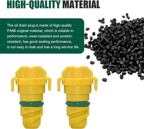3 PCS Car Oil Drain Plugs, Leak-proof Oil Pan Drain Screw with Sealing Rubber Ring, Standard Replacement OEM# KX6Z-6730-B FT4Z-6730-A, Compatible with Ford F150 Edge Navigator (Yellow) in Saudi Arabia