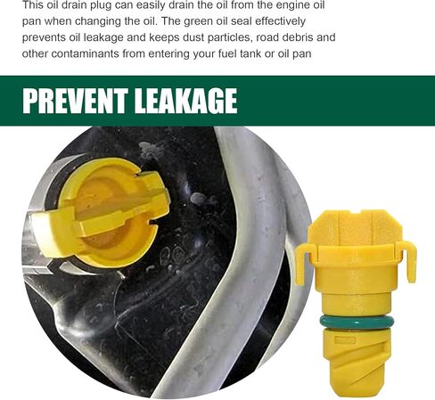 3 PCS Car Oil Drain Plugs, Leak-proof Oil Pan Drain Screw with Sealing Rubber Ring, Standard Replacement OEM# KX6Z-6730-B FT4Z-6730-A, Compatible with Ford F150 Edge Navigator (Yellow) in Saudi Arabia