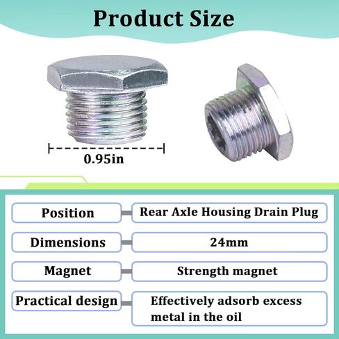 قطعتان من قابس التصريف التفاضلي للمحور الخلفي متوافق مع Toyota 4 Runner FJ Cruiser MR2 Matrix Pickup Previa Starlet T100 Tacoma Tundra Van، يناسب GX450/470 RX300/330/350/350L RX450h/450hL in Kuwait
