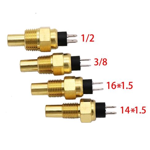 Short M16*1.5 1/2 21mm 3/8 17mm NPT M14*1.5 Diesel Engine Water Temperature Sensor for 98 ± 3 ℃ Alarm Universal Generator(M16x1.5) in Saudi Arabia