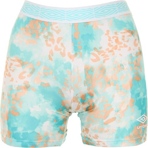 Umbro Women's Diamond Run Biker Shorts, Prism Blue/White XL in Saudi Arabia
