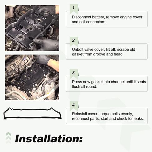 Engine Valve Cover Gasket Compatible with 2014-2020 Nissan Rogue 2014-2015 Pathfinder 2013-2018 Altima 2016 Murano 2014-2017 Infiniti QX60 L4 2.5L Replace VS50831R 132703TA0A 132703TS0A in Kuwait