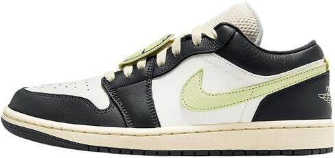 حذاء Jordan 1 Low SE للسيدات باللون الأنثراسايت والأخضر المضيء in Saudi Arabia