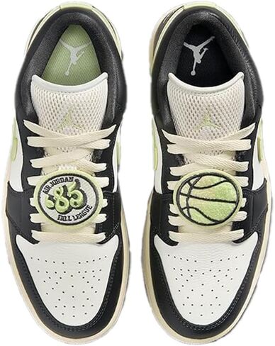 حذاء Jordan 1 Low SE للسيدات باللون الأنثراسايت والأخضر المضيء in Saudi Arabia
