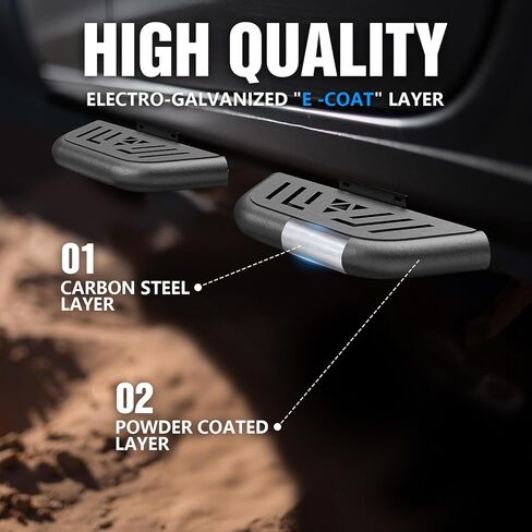 for JL Side Steps Small Running Boards Compatible with 2018-2026 Jeep Wrangler JL JLU Unlimited 4 Doors, Bolt-on Nerf Bars Heavy-Duty Steel Step Plates (4PCS, Black) in Saudi Arabia
