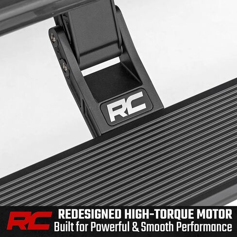 لوحات تشغيل الطاقة من سلسلة Rough Country HT لمركبة Ram 2500/3500 Crew Cab (2011-2026) - خطوات كهربائية قابلة للسحب مقاس 6 بوصات مع مصابيح LED in Saudi Arabia