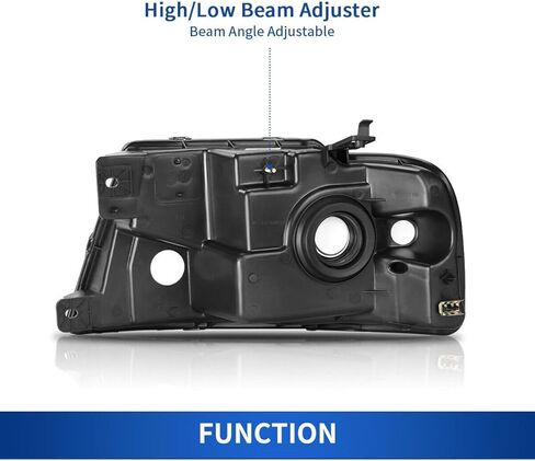 Headlight Black Housing Clear Corner fits Lamps All New Assemblies Popped Into Place and Lined up with the Mounting Bolts Exactly Right Re-Use Factory Bulb 5L3Z13008BA in Kuwait
