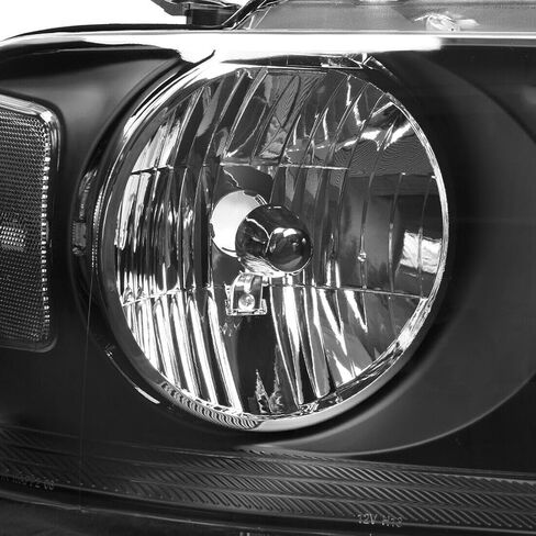 Headlight Black Housing Clear Corner fits Lamps All New Assemblies Popped Into Place and Lined up with the Mounting Bolts Exactly Right Re-Use Factory Bulb 5L3Z13008BA in Kuwait