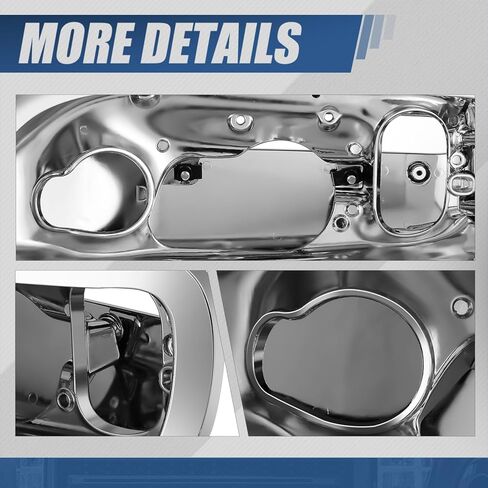 Auto Dynasty Pair of Headlight Housings Compatible with 2006-2025 Peterbilt 367 567 388 389 589, Driver and Passenger Side, Cast Aluminum Construction, Polished Chrome in Saudi Arabia