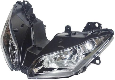 متوافق مجموعة مصابيح أمامية الإسكان واضح ل KLE 650 LE650E ABS 2015 2016 2017 2018 2019 2020 دراجة نارية الجبهة ضوء المصباح in Kuwait