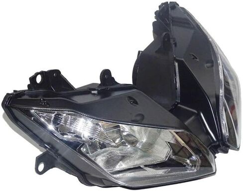 متوافق مجموعة مصابيح أمامية الإسكان واضح ل KLE 650 LE650E ABS 2015 2016 2017 2018 2019 2020 دراجة نارية الجبهة ضوء المصباح in Kuwait