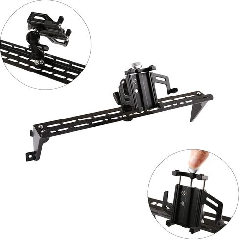 LLKUANG Car Instrument Panel Track Mobile Phone Holder Trim for Toyota FJ Cruiser 2007-2021 Central Control Air Vent Multifunctional Mobile Phone Holder (Style 1) in Saudi Arabia