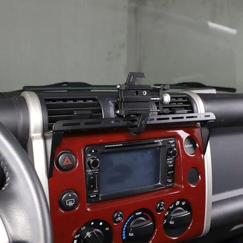 LLKUANG Car Instrument Panel Track Mobile Phone Holder Trim for Toyota FJ Cruiser 2007-2021 Central Control Air Vent Multifunctional Mobile Phone Holder (Style 1) in Saudi Arabia
