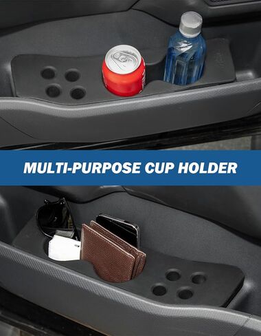 JOYTUTUS Door Cup Holder Insert Compatible with F150 2021-2026 Cup Holder Insert Accessories, Foam Water Cup Holder Door Panel Left & Right in Saudi Arabia