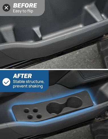 JOYTUTUS Door Cup Holder Insert Compatible with F150 2021-2026 Cup Holder Insert Accessories, Foam Water Cup Holder Door Panel Left & Right in Saudi Arabia