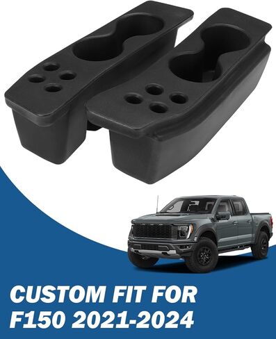 JOYTUTUS Door Cup Holder Insert Compatible with F150 2021-2026 Cup Holder Insert Accessories, Foam Water Cup Holder Door Panel Left & Right in Saudi Arabia