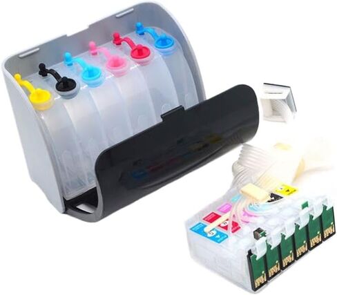 6Color 85 T0851-T0856 CISS System with Auto Reset Chip Compatible with Stylus Photo 1390 Printer in Saudi Arabia
