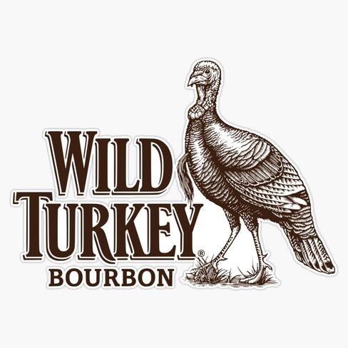 Wild Turkey Bourbon Sticker Bumper Sticker Vinyl Decal 5" in Saudi Arabia