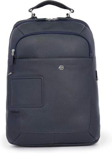 حقيبة ظهر Piquadro للجنسين مقاس 15,60 بوصة، أزرق، مقاس واحد، عصري in Kuwait