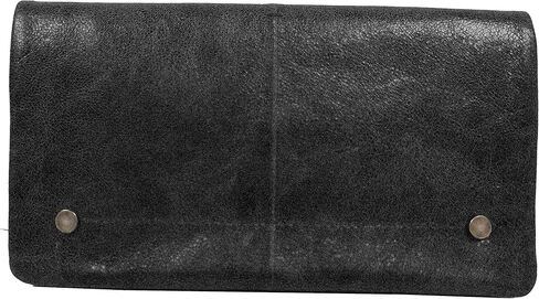 Latico Women’s Terry Leather Wallet Handcrafted Lady Clutch - Bills, IDs, Card Holder & Organizer; Classic Purse Features Dual Magnetic Front Closure, Top Zipper Compartment & Back Finger Loop - Black in Saudi Arabia