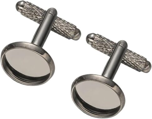 Tuxedo Shirt Studs 50pcs Screw Thread Cufflinks Blank Bezel Cobochon For DIY Mens Shirt Jewellery Making Supplies Man Accessories Part in Kuwait