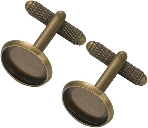 Tuxedo Shirt Studs 50pcs Screw Thread Cufflinks Blank Bezel Cobochon For DIY Mens Shirt Jewellery Making Supplies Man Accessories Part in Kuwait