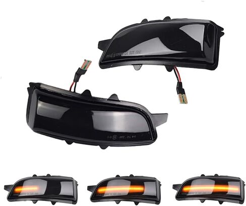 AJHLJ® 2Pcs Side Mirror Indicator Dynamic LED Turn Signal Light Blinker For Volvo C30 C70 S60 S40 S80 V40 V50 V70 2007 2008 in Kuwait