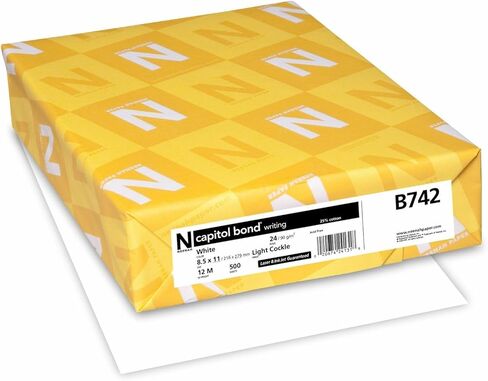 Neenah B742 Capitol Bond Premium Paper, 24lb, 91GE, 500SH/RM, White in Saudi Arabia