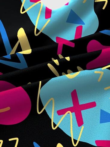 5 pcs Men's underwear novel printed stretch long version graffiti style in Saudi Arabia