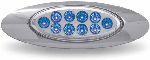 Trux TLED-G4XAB Marker Light, M1 Style, Dual Revolution, Amber/Blue, Led (10 Diodes) in Saudi Arabia