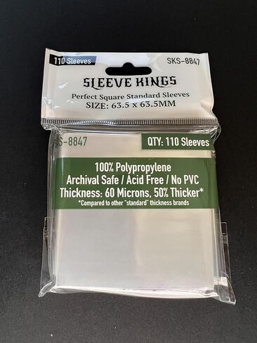 أكمام بطاقات صغيرة من Sleeve Kings (45 × 68 ملم) - 110 عبوة، 60 ميكرون in Kuwait
