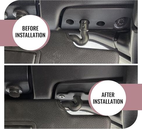 Sun Visor Repair Kit for JE EP2018 Wrangler JK, 2020-2022 Gladiator, 2018-2022 Wrangler Visor Mounting Clips, Aluminum Alloy Material, Heavy Duty JP Accessories in Saudi Arabia