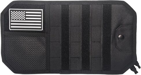 منظم حاجب الشمس للسيارة، منظم حاجب الرخوة التكتيكي للرجال، حقيبة تخزين سوداء مع سحاب ومشبك نظارات، مناسب عالمي لشاحنة السيارة وسيارات الدفع الرباعي، ملحقات السيارة الممتازة in Kuwait