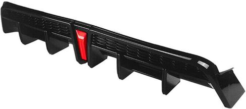 Rear Diffuser Lip Compatibility with 2018-2023 Camry SE XSE Yofer Style V2 LED Rear Bumper Diffuser+ Corner Extension Gloss Black in Kuwait
