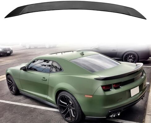 Rear Trunk Spoiler Wing, Compatible with 2010-2013 Chevy Camaro, ZL1 Style Matte Black ABS Tail Trunk Lip Spoiler Boot Lid (with Light), 1PC in Saudi Arabia