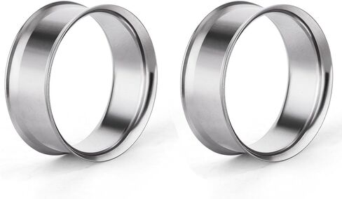 COTTVOTT 2pcs Surgical Stainless Steel Flesh Tunnels Double Flare Ear Plugs Expanders 3/4" in Saudi Arabia