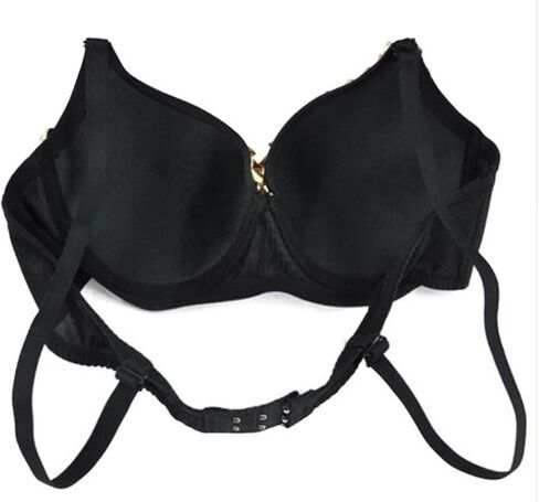 Punk Dancing Performance Gold Metallic Rivets Studded Strappy Bra Women Sexy Bras (S, Silver) in Saudi Arabia