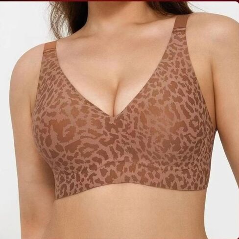 Women's Jelly Wireless Push Up Bra - Seamless Deep V Plunge T-Shirt Bra with Adjustable Straps, Everyday Comfort in Saudi Arabia