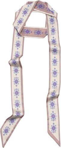 Neck Scarf Solid Color Satin Scarf Skinny Neckerchief for Women Purse Wrap Handle Satin Belt in Saudi Arabia