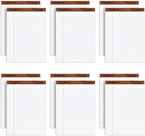 TOPS 8.5 x 11 Legal Pads, 12 Pack, The Legal Pad Brand, Wide Ruled, White Paper, 50 Sheets Per Writing Pad, Made in the USA (7533) in Saudi Arabia