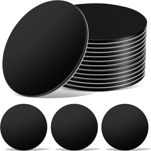30 Pcs NFC Tags Sticker with Original NTAG215 Chip NFC Stickers Adhesive Labels 25mm Coin RFID Tags Rewritable 504 Bytes Memory Suitable for All NFC-Enabled Devices and Smartphones (Black) in Saudi Arabia